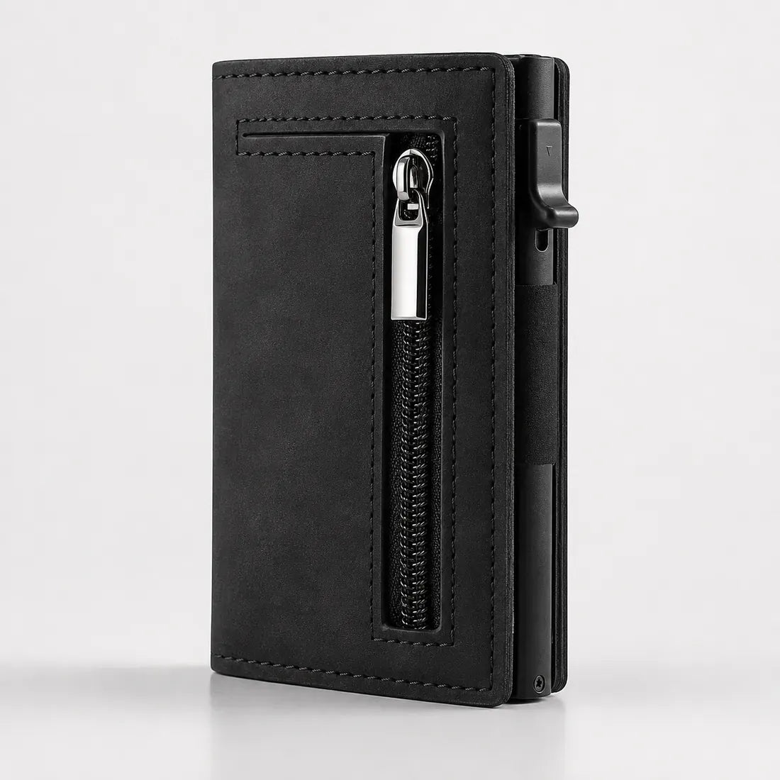 Cartera Belmonte en acabado negro